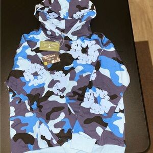 Denim Tears The Cotton Wreath Sweatshirt Blue Camo